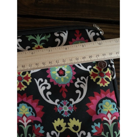 Initials Inc Tablet Case Black/Red/Yello/White Zip Closure 10.5"x8.25" - Picture 5 of 5